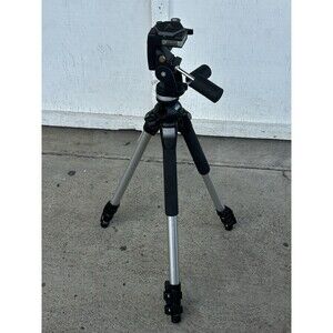 Bogen Manfrotto 3021PRO Aluminum Tripod with Pan Tilt Head Made in Italy
